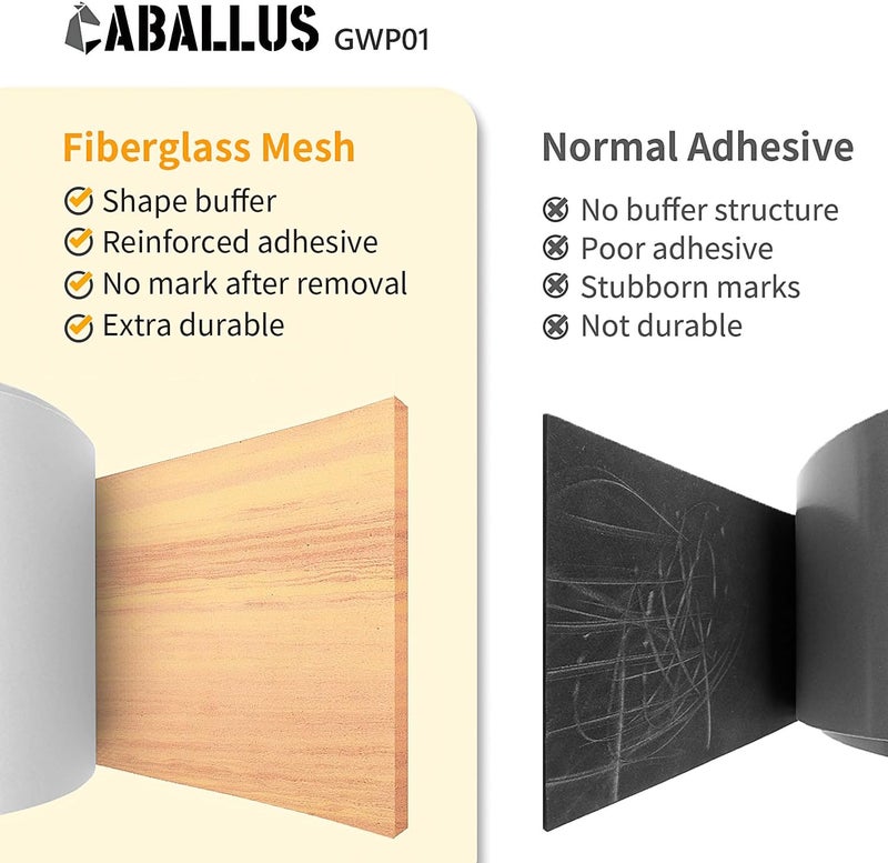 Caballus Store GWP01 واقي جدار المرآب بتصميم خشبي لحماية أبواب السيارات، ملحقات المرآب، موقِف للسيارات في المرآب، بدون أدوات، مصمم في ألمانيا (6.5 مم تصميم خشبي) - Image 4
